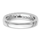 14k White Gold 3/8 carat Lab Grown Diamond VS/SI+ G+ Complete Band