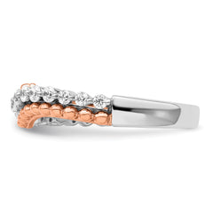 14K Two-Tone Lab Grown Diamond VS/SI+ G+ Band