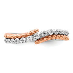 14K Two-Tone Lab Grown Diamond VS/SI+ G+ Band