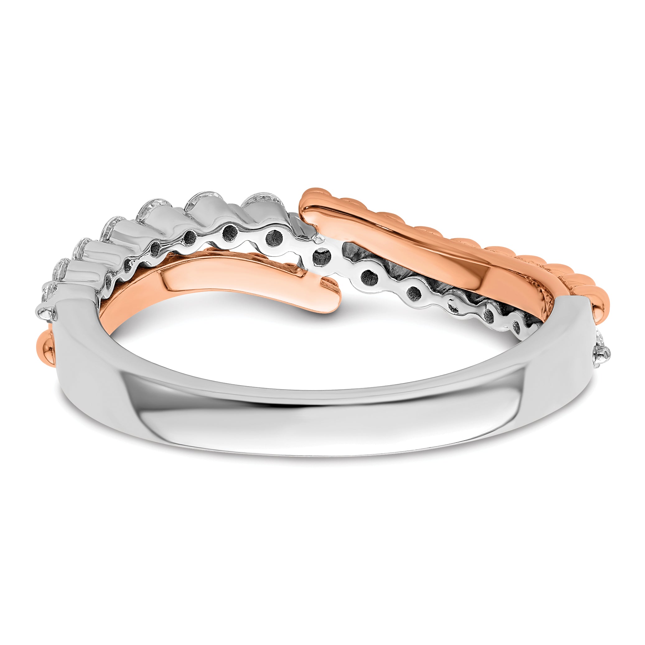 14K Two-Tone Lab Grown Diamond VS/SI+ G+ Band
