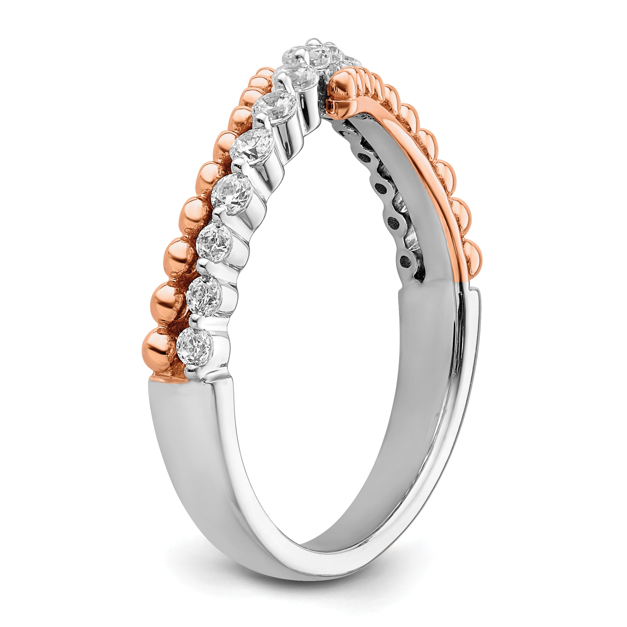 14K Two-Tone Lab Grown Diamond VS/SI+ G+ Band