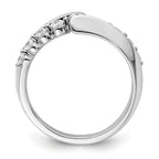 14k White Gold 1/2 carat Lab Grown Diamond VS/SI+ G+ Complete Band