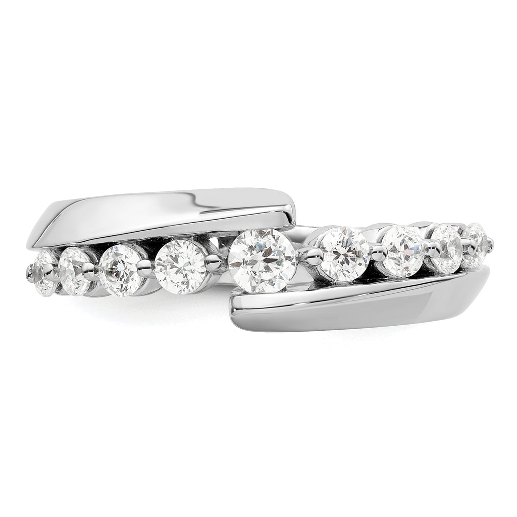 14k White Gold 1/2 carat Lab Grown Diamond VS/SI+ G+ Complete Band