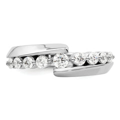 14k White Gold 1/2 carat Lab Grown Diamond VS/SI+ G+ Complete Band