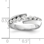 14k White Gold 1/2 carat Lab Grown Diamond VS/SI+ G+ Complete Band