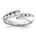 14k White Gold 1/2 carat Lab Grown Diamond VS/SI+ G+ Complete Band