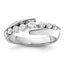 14k White Gold 1/2 carat Lab Grown Diamond VS/SI+ G+ Complete Band