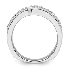 14K White Gold Lab Grown Diamond VS/SI+ G+ Band