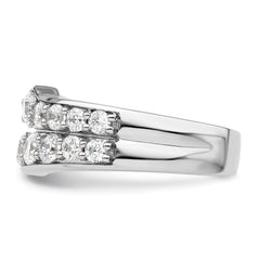 14K White Gold Lab Grown Diamond VS/SI+ G+ Band