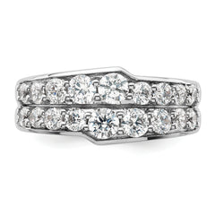 14K White Gold Lab Grown Diamond VS/SI+ G+ Band