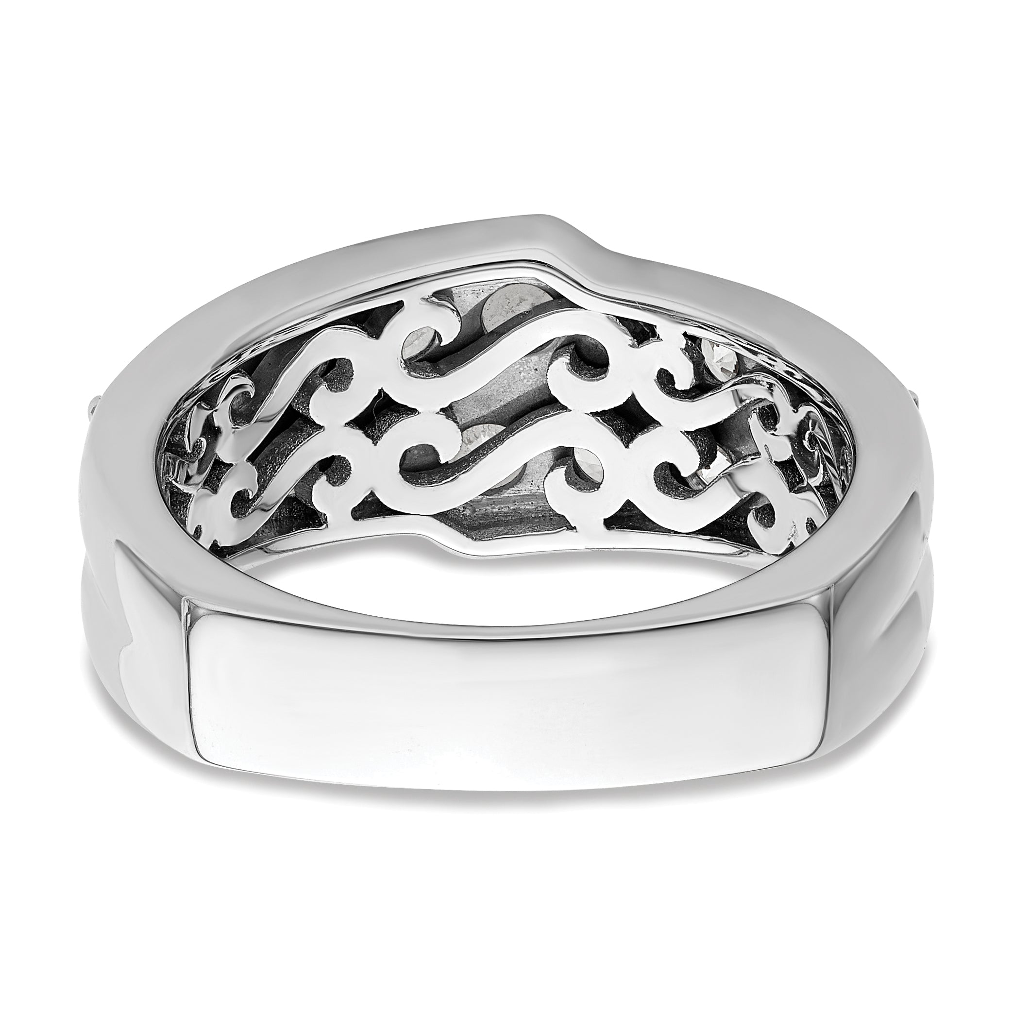 14K White Gold Lab Grown Diamond VS/SI+ G+ Band