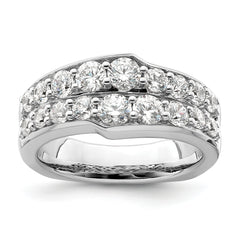 14K White Gold Lab Grown Diamond VS/SI+ G+ Band