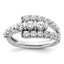 14k White Gold 1 3/8 carat Lab Grown Diamond VS/SI+ G+ Complete Fashion Ring