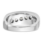 10k White Gold 1 carat Lab Grown Diamond VS/SI+ G+ Five Stone Complete Men's Ring