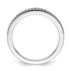 14k White Gold 1/8 carat Lab Grown Diamond VS+ F+ Complete Wedding Band