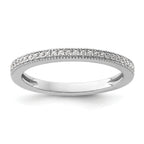 14k White Gold 1/8 carat Lab Grown Diamond VS+ F+ Complete Wedding Band
