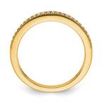 14k 1/8 carat Lab Grown Diamond VS+ F+ Complete Wedding Band