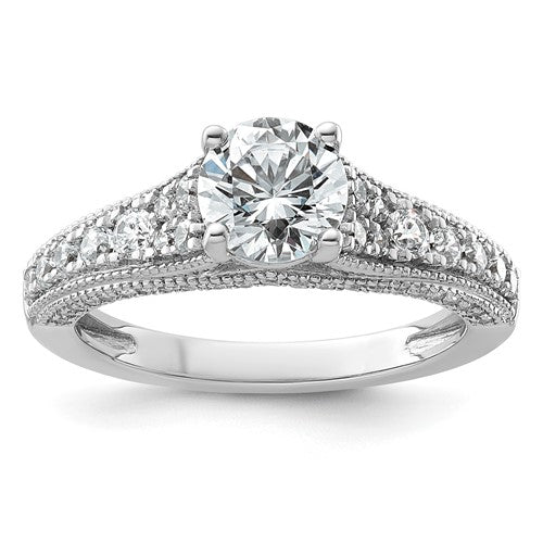 Certified Lab-Grown Diamond Engagement Ring in 14K White Gold (1 5/8 ct. tw., VS+ F+), Size 7 - Sophia Jewelers