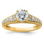 Lab-Grown Diamond Engagement Ring in 14K Yellow Gold (1 5/8 ct. tw., VS+ F+), Size 7 - Sophia Jewelers