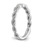 14k White Gold 1/6 carat Lab Grown Diamond VS/SI+ G+ Complete Wedding Band