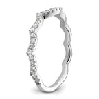 14k White Gold 1/3 carat Lab Grown Diamond VS/SI+ G+ Complete Wedding Band