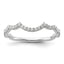 14k White Gold 1/3 carat Lab Grown Diamond VS/SI+ G+ Complete Wedding Band