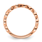 14k Rose Gold 1/5 carat Lab Grown Diamond VS/SI+ G+ Complete Wedding Band