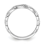 14k White Gold 3/8 carat Lab Grown Diamond VS/SI+ G+ Complete Wedding Band
