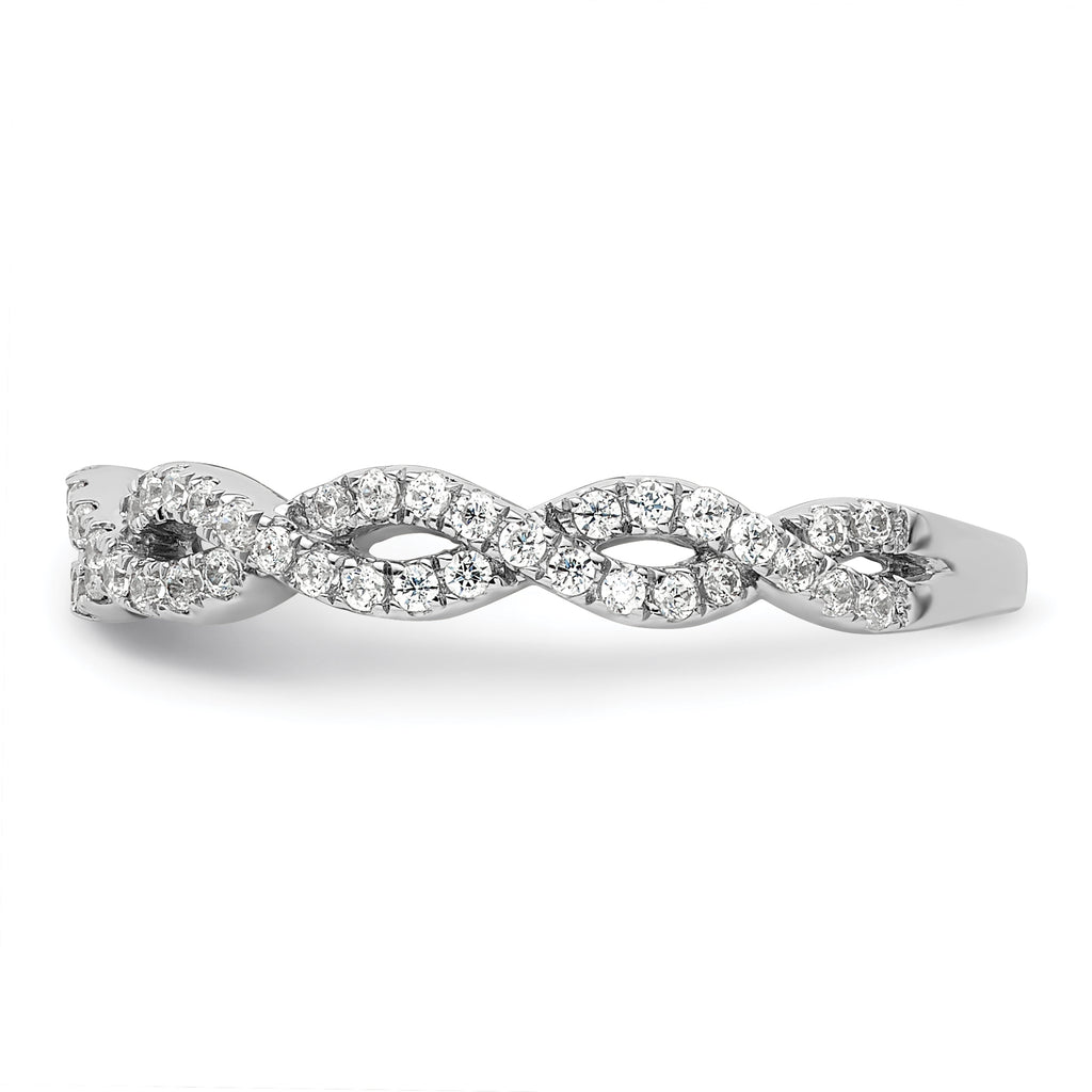 14k White Gold 3/8 carat Lab Grown Diamond VS/SI+ G+ Complete Wedding Band