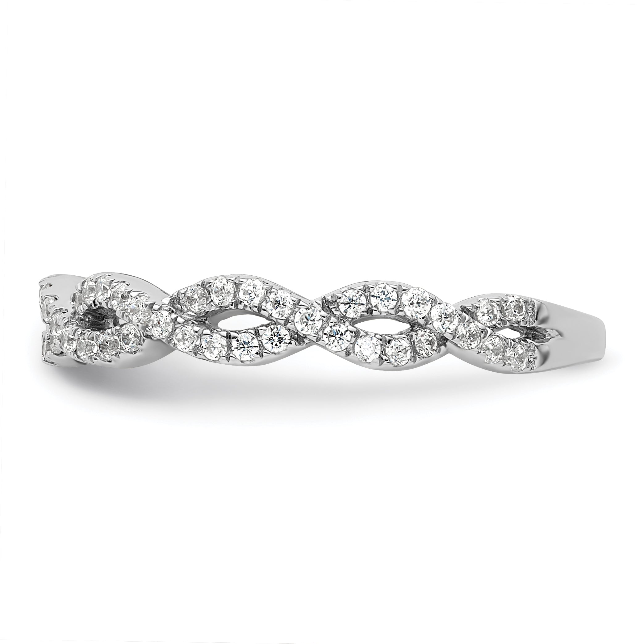 14k White Gold 3/8 carat Lab Grown Diamond VS/SI+ G+ Complete Wedding Band