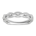 14k White Gold 3/8 carat Lab Grown Diamond VS/SI+ G+ Complete Wedding Band