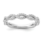 14k White Gold 3/8 carat Lab Grown Diamond VS/SI+ G+ Complete Wedding Band