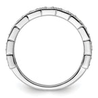 14k White Gold 1/2 carat Lab Grown Diamond VS/SI+ G+ Complete Fashion Band