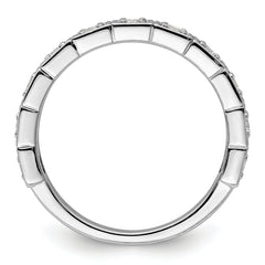 14k White Gold 1/2 carat Lab Grown Diamond VS/SI+ G+ Complete Fashion Band
