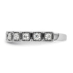 14k White Gold 1/2 carat Lab Grown Diamond VS/SI+ G+ Complete Fashion Band