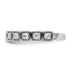 14k White Gold 1/2 carat Lab Grown Diamond VS/SI+ G+ Complete Fashion Band