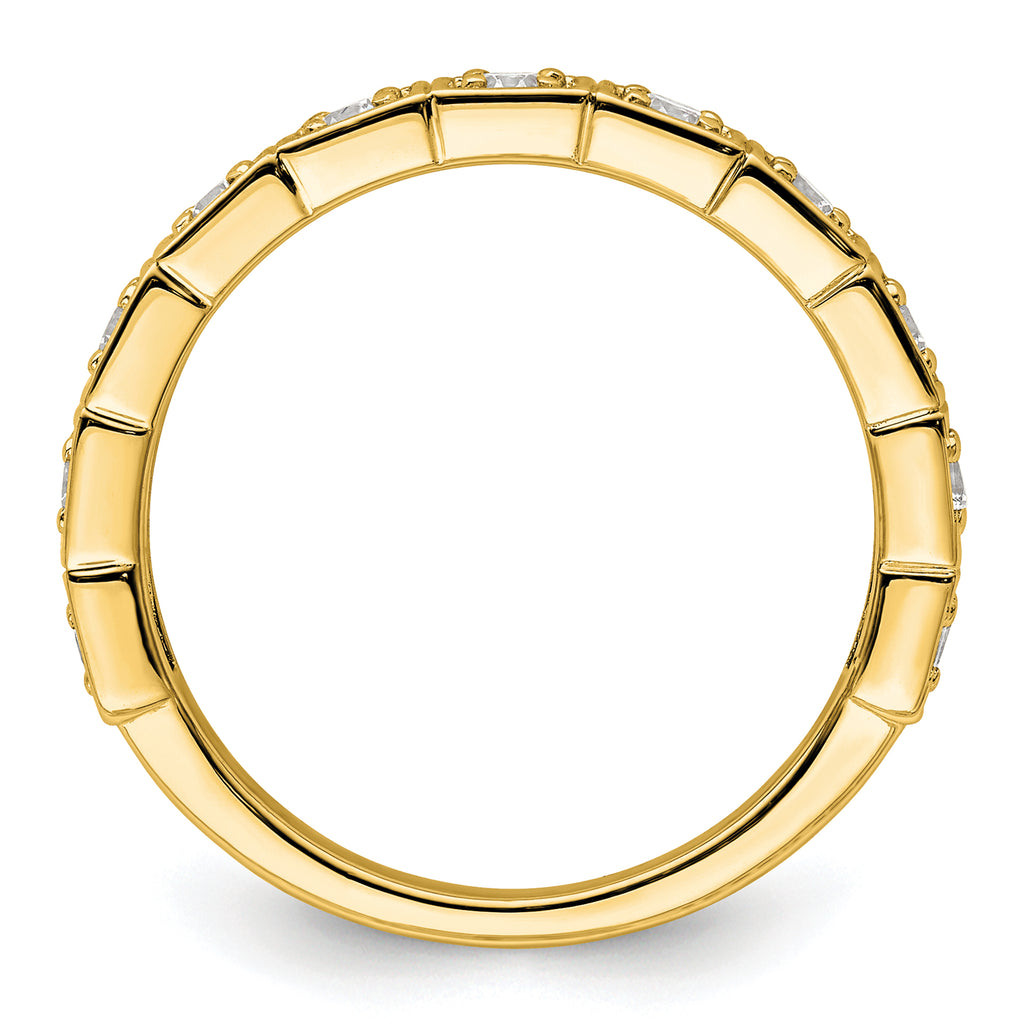 14k 1/2 carat Lab Grown Diamond VS/SI+ G+ Complete Fashion Band