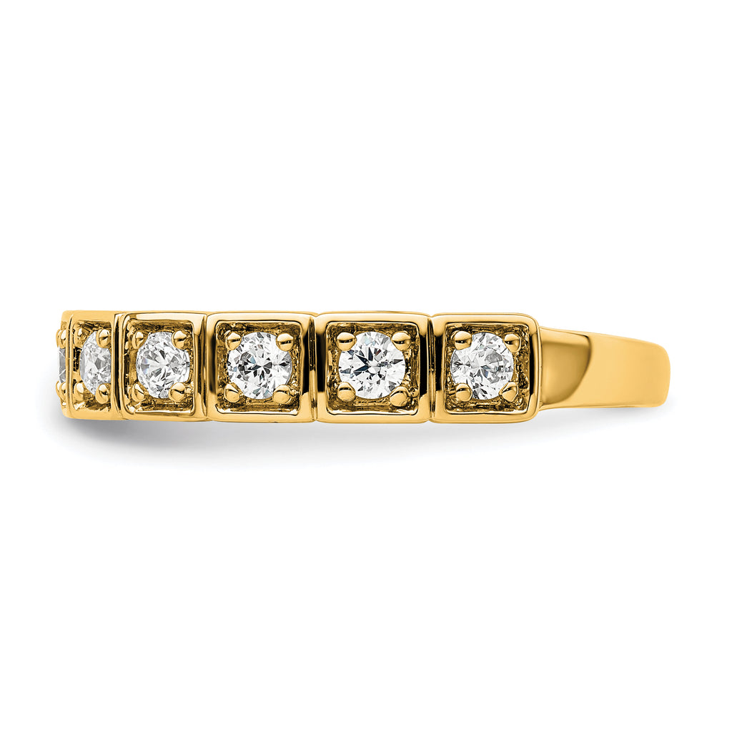 14k 1/2 carat Lab Grown Diamond VS/SI+ G+ Complete Fashion Band