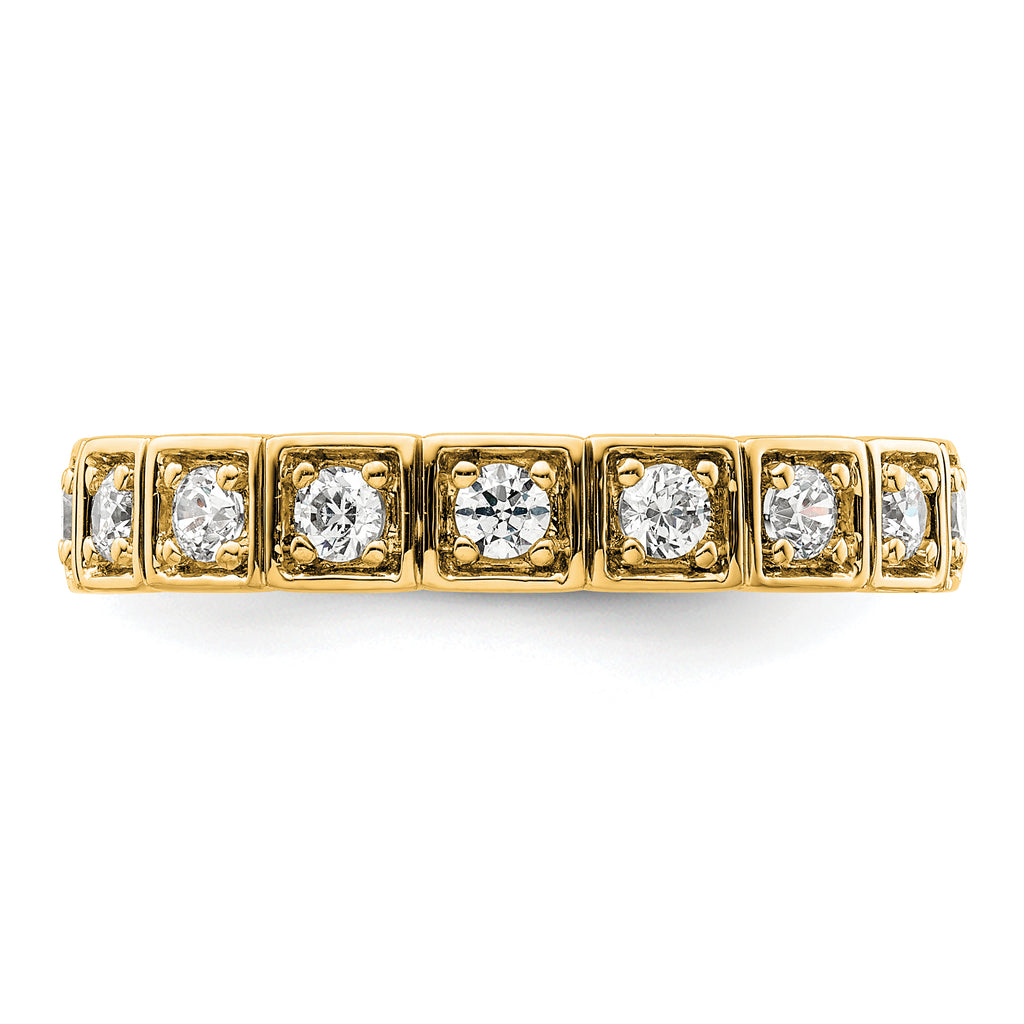 14k 1/2 carat Lab Grown Diamond VS/SI+ G+ Complete Fashion Band