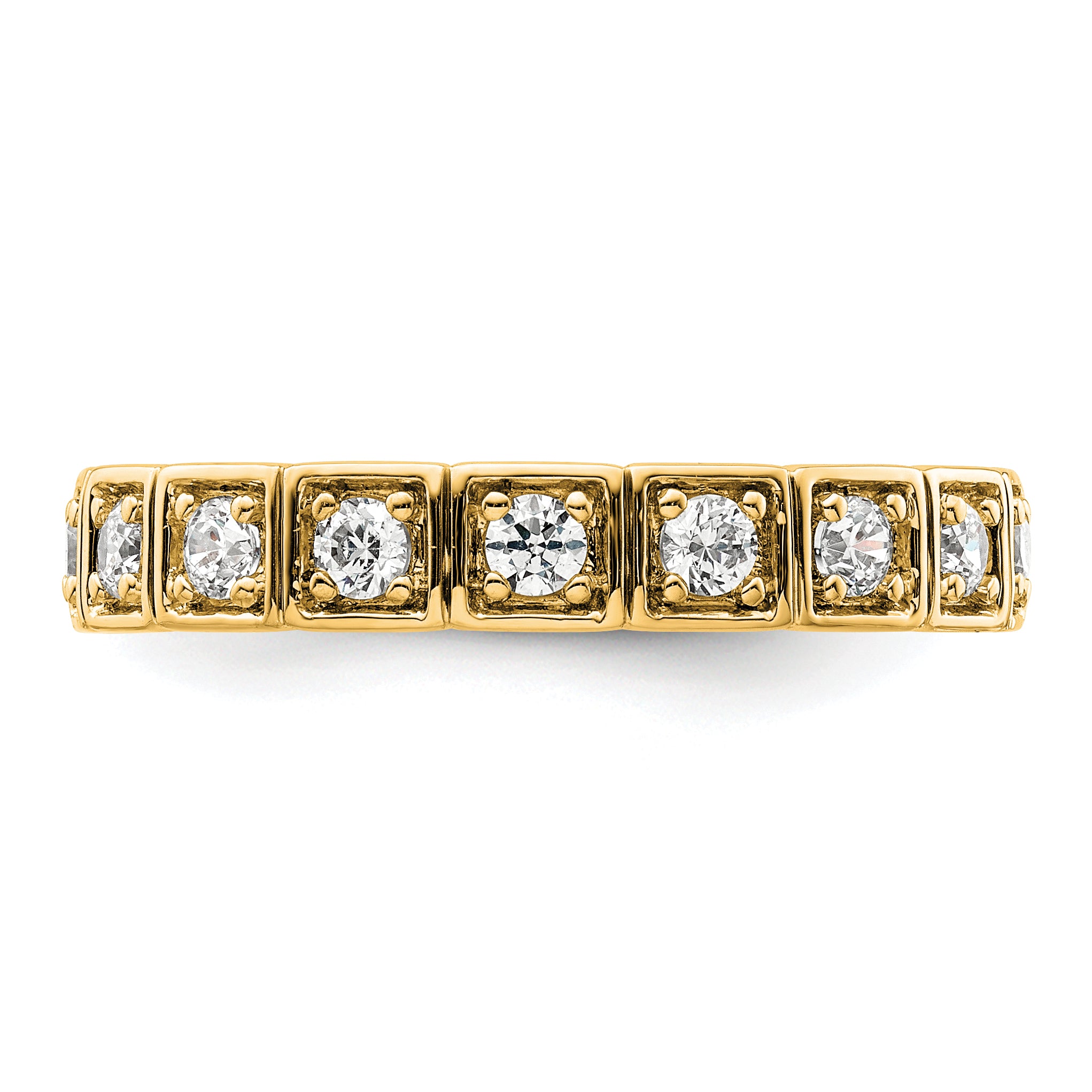 14k 1/2 carat Lab Grown Diamond VS/SI+ G+ Complete Fashion Band