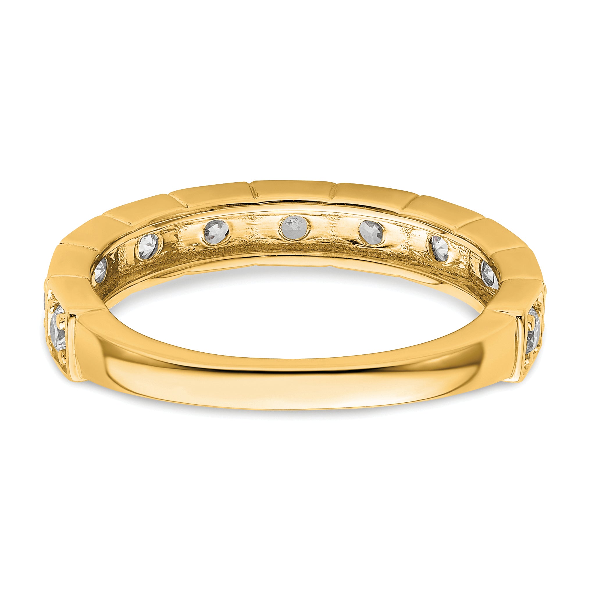 14k 1/2 carat Lab Grown Diamond VS/SI+ G+ Complete Fashion Band