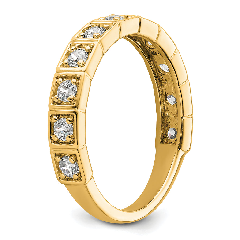 14k 1/2 carat Lab Grown Diamond VS/SI+ G+ Complete Fashion Band