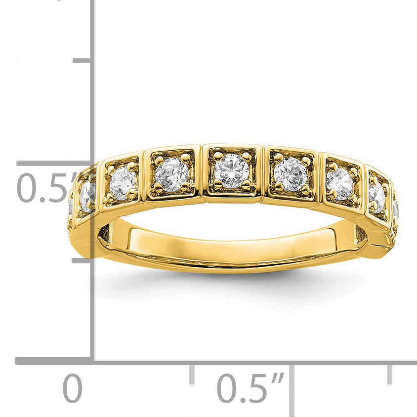 14k 1/2 carat Lab Grown Diamond VS/SI+ G+ Complete Fashion Band