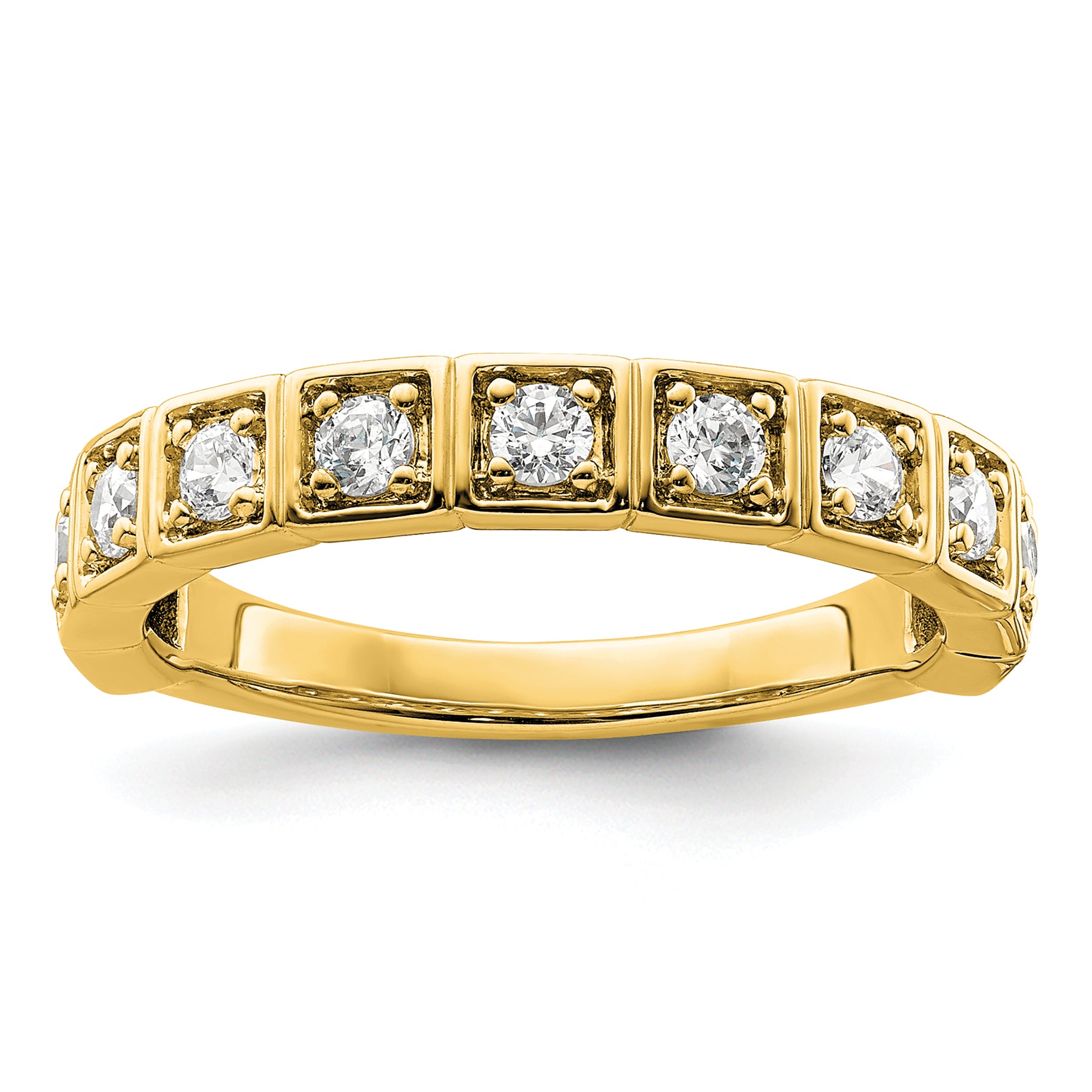 14k 1/2 carat Lab Grown Diamond VS/SI+ G+ Complete Fashion Band