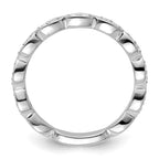 14k White Gold 1/4 carat Lab Grown Diamond VS/SI+ G+ Complete Fashion Band