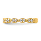 14k 1/4 carat Lab Grown Diamond VS/SI+ G+ Complete Fashion Band