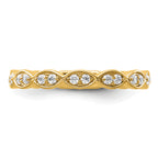 14k 1/4 carat Lab Grown Diamond VS/SI+ G+ Complete Fashion Band