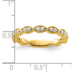 14k 1/4 carat Lab Grown Diamond VS/SI+ G+ Complete Fashion Band