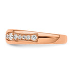 14k Rose Gold 3/8 carat Lab Grown Diamond VS/SI+ G+ Complete Fashion Band