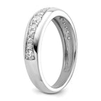 14k White Gold 3/8 carat Lab Grown Diamond VS/SI+ G+ Complete Fashion Band